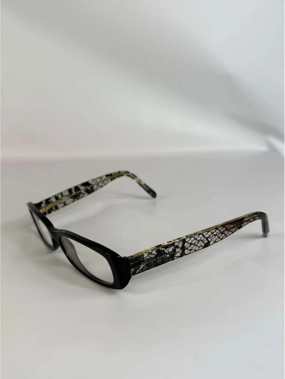 Dolce & Gabbana Eyeglasses Frames DG3063-M 1891 Black Clear Lace 52-16-135